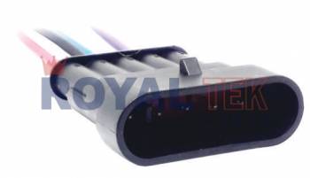 FICHA DE CONEXION ROYALTEK FICHA DE CONEXION ROYALTEK 5 (CINCO) VIAS ORIGINAL CHEVROLET- FAROS RANDON/GUERRA TRASEROS. FAROS TRASEROS FIAT MOBI. CONTRAFICHA 1491 - VENTA EN PAQUETES DE 5 UNIDADES ---
